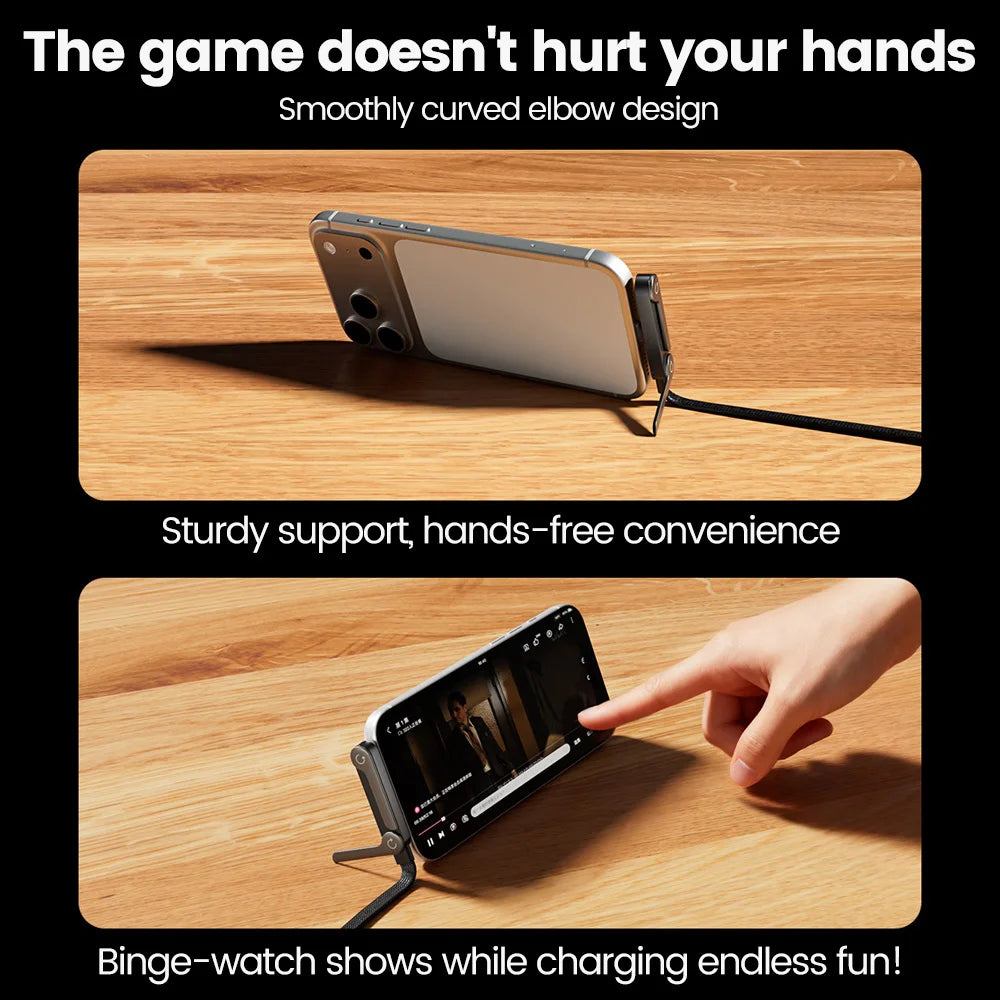 SmartStand Cable: Błyskawiczne Ładowanie 65W i Podstawka w Jednym